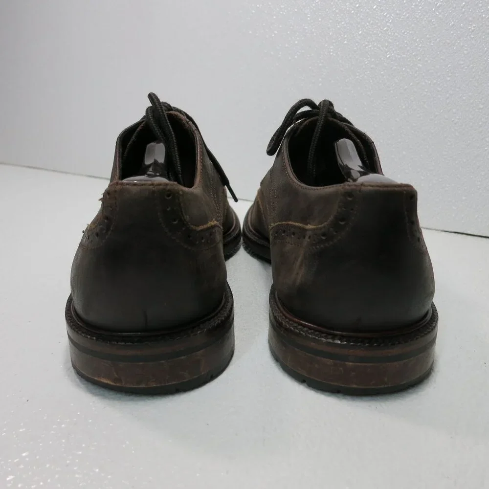 J&M Mens Nubuck Leather Casual Oxford Comfortable Footwear Shoes Men's Size 9 M